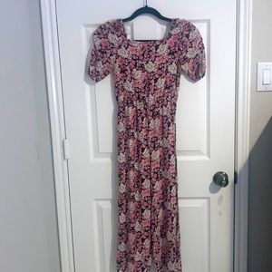 Girls ArtClass Floral Pink Jumpsuit